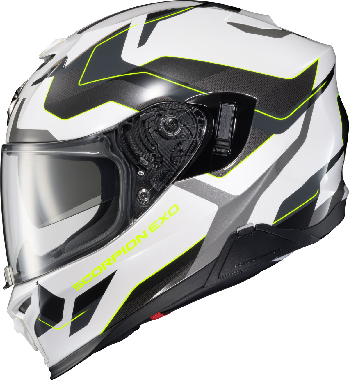 Exo T520 Full Face Helmet Zuse White/Hi Viz Xl