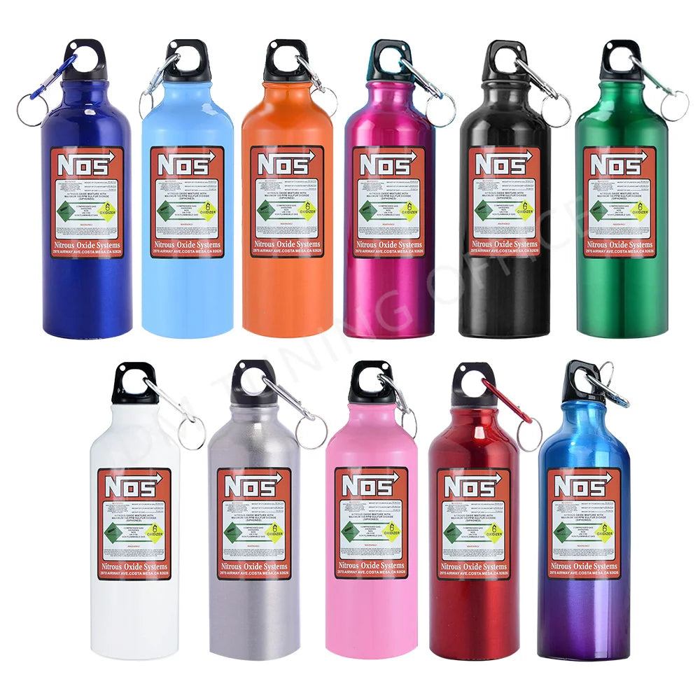 Single Lay Aluminum 500Ml NOS Bottle Styling Car Insulation Cup Kettle Travel Sports Style Bottle Water Cup