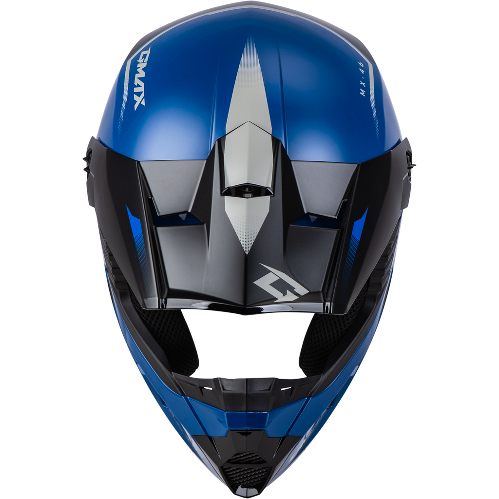 Youth Mx 46y Compound Helmet Blue/Black/Grey Ys