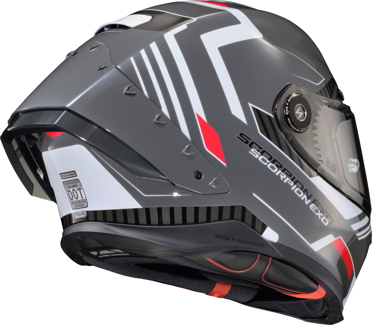 Apex Exo Warp Full Face Helmet Atarax Grey/White Xl