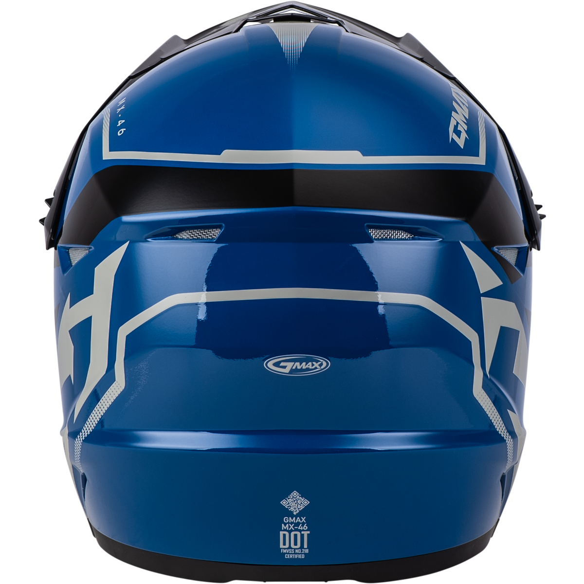 Youth Mx 46y Compound Helmet Blue/Black/Grey Ys