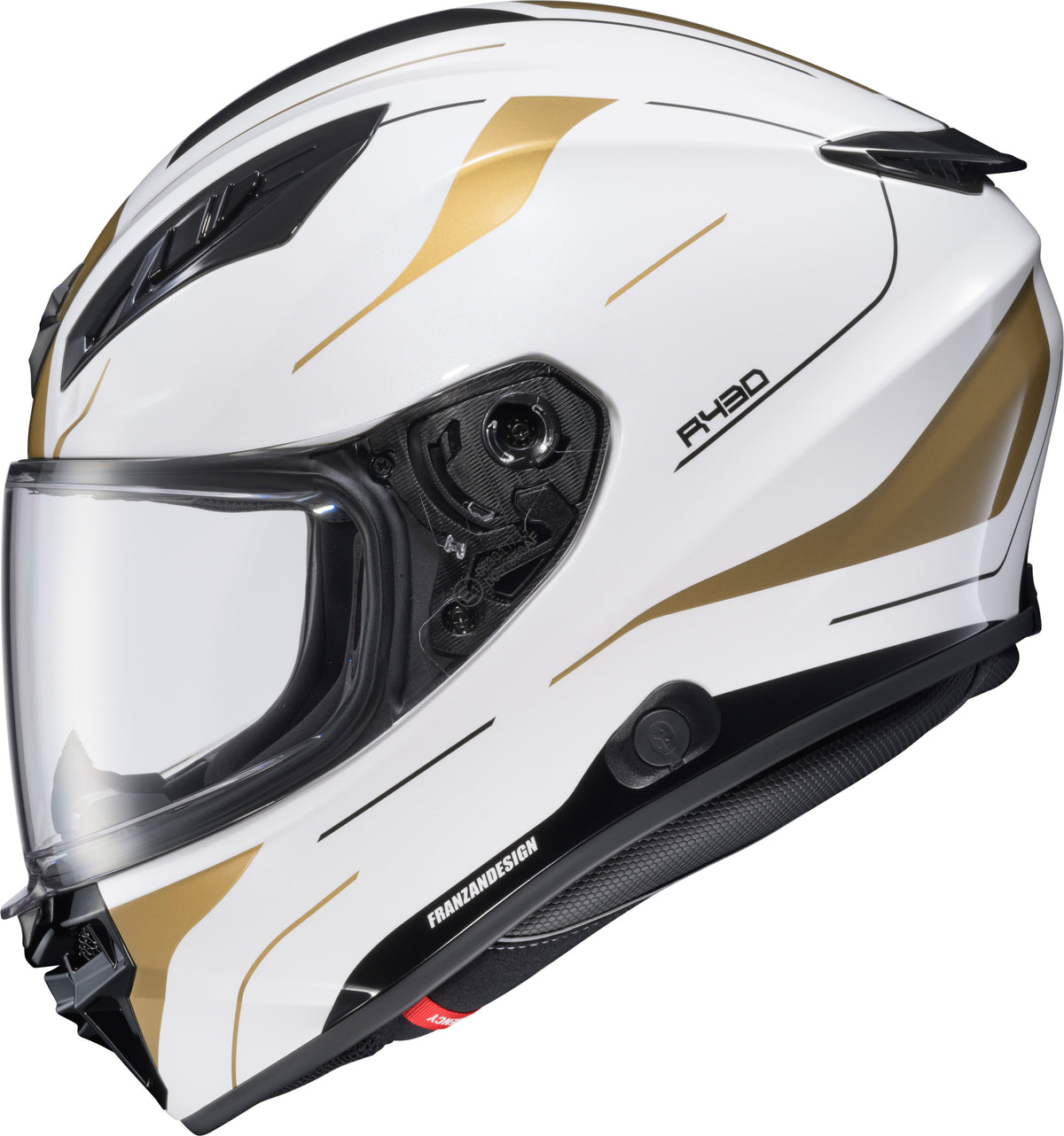 Exo R430 Full Face Helmet Cutlass White/Gold 2x