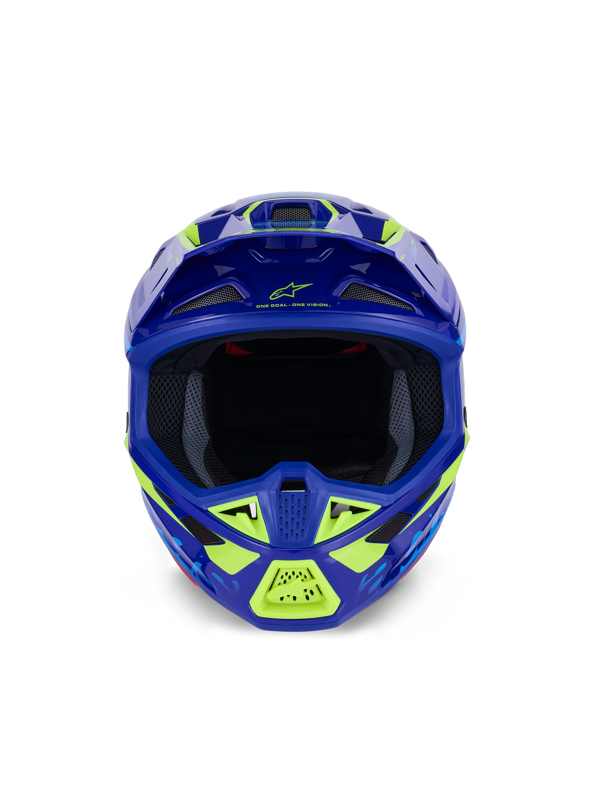 Sm7 Deed Helmet Blue/Ylw Fluo Glossy Lg