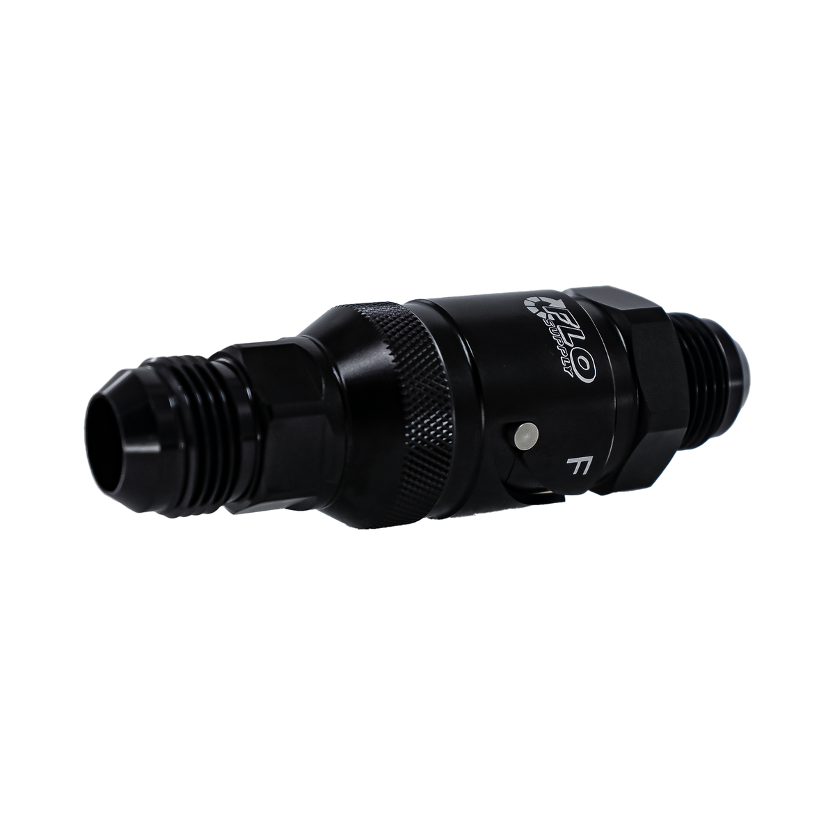 Flo Supply 12AN Fluid Line Quick Disconnect Fitting - Aluminum - FPM Seal