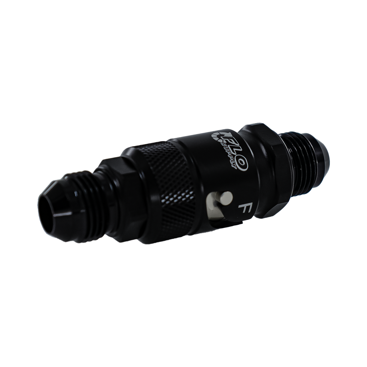 Flo Supply 8AN Fluid Line Quick Disconnect Fitting - Aluminum - FPM Seal