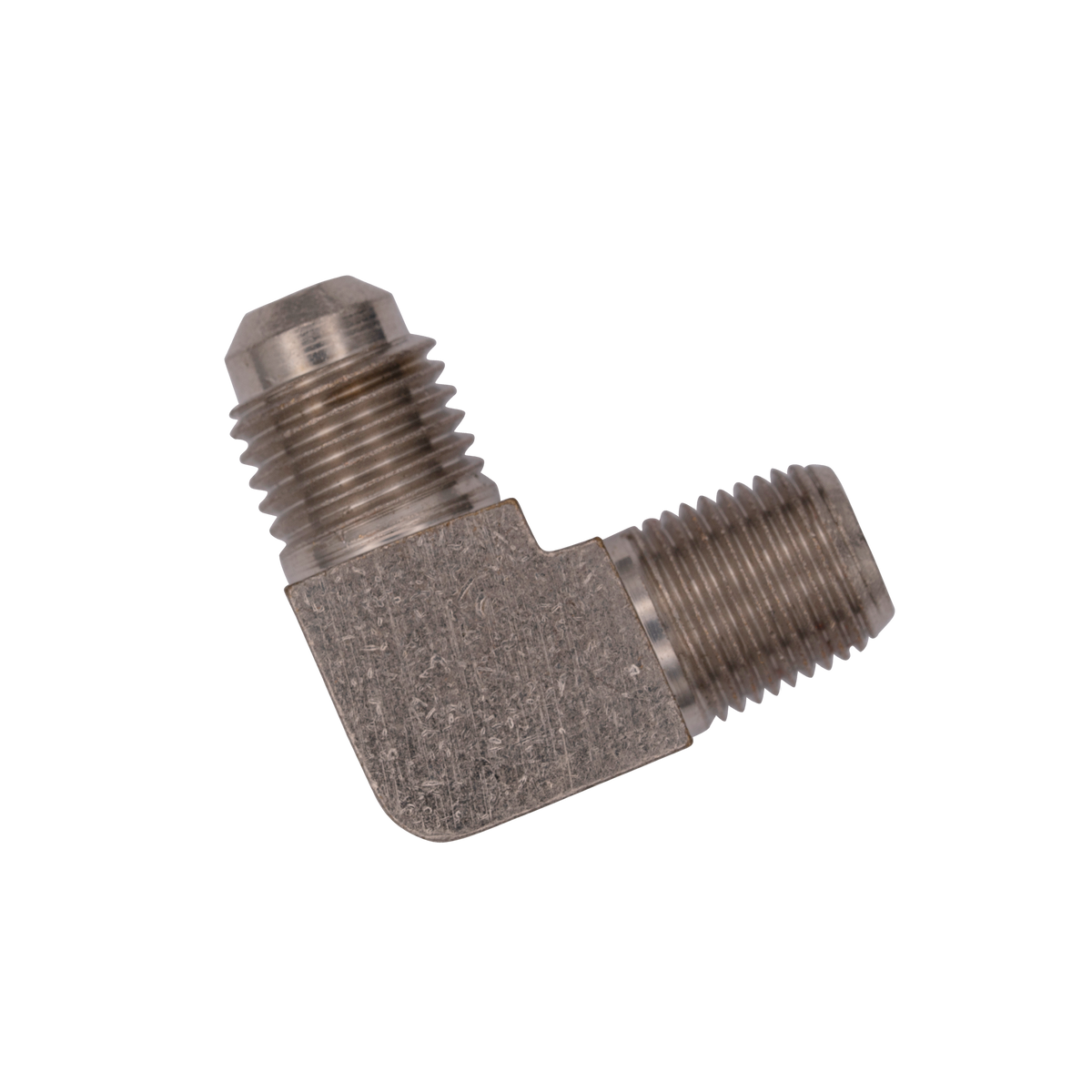 Flo Supply 1/8" NPT x 4AN 90 Degree Fitting - Male/Male (Round Stock)