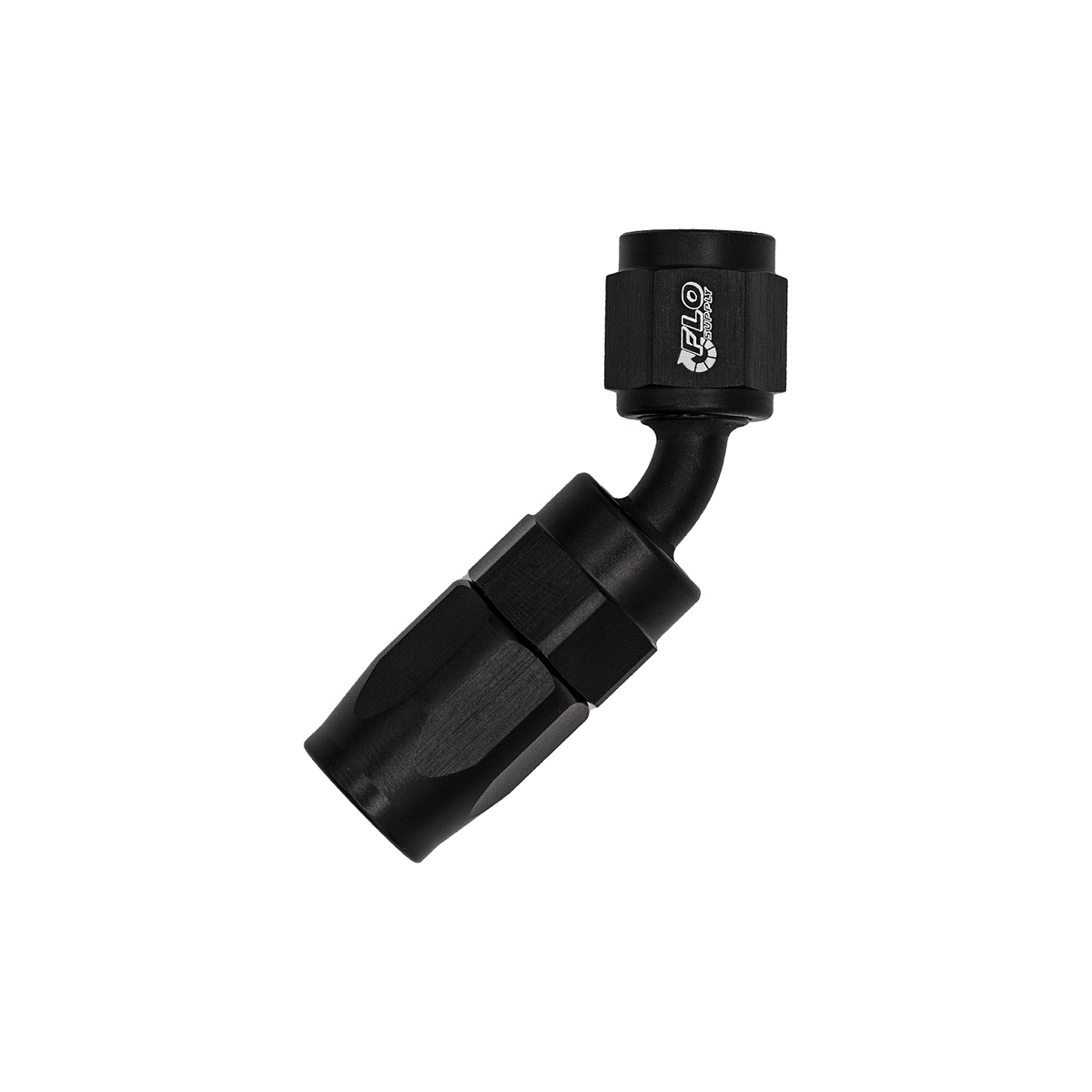 Flo Supply 6AN EZ Connect 45 Degree Swivel Hose End