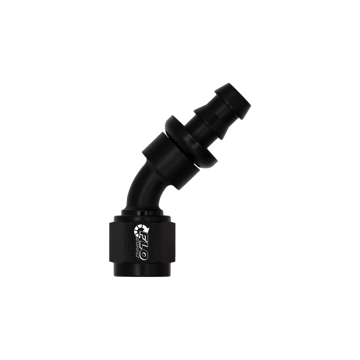 Flo Supply 6AN Push-On 45 Degree Swivel Hose End
