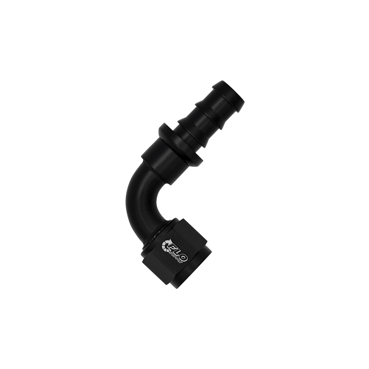 Flo Supply 4AN Push-On 90 Degree Swivel Hose End
