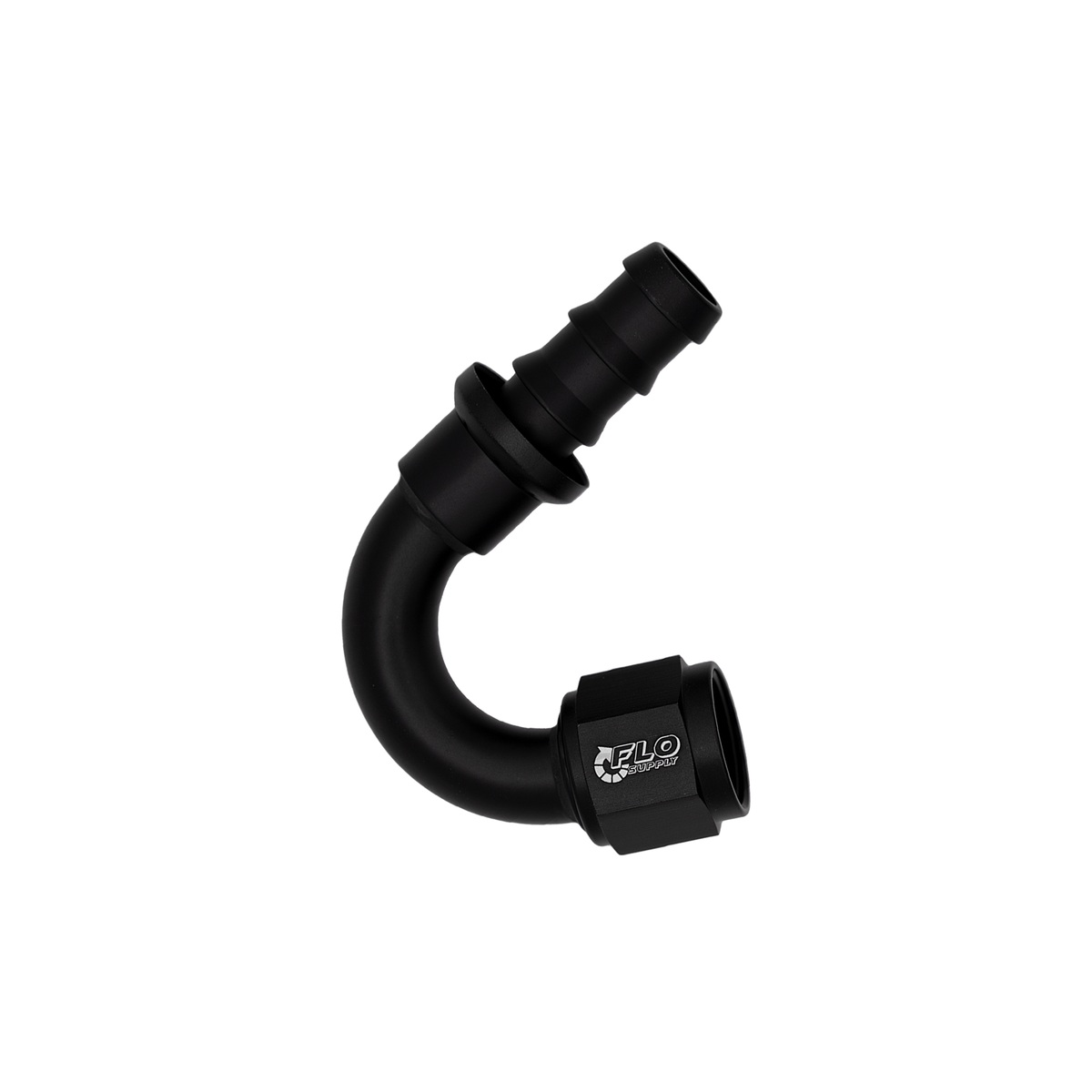 Flo Supply 10AN Push-On 150 Degree Swivel Hose End