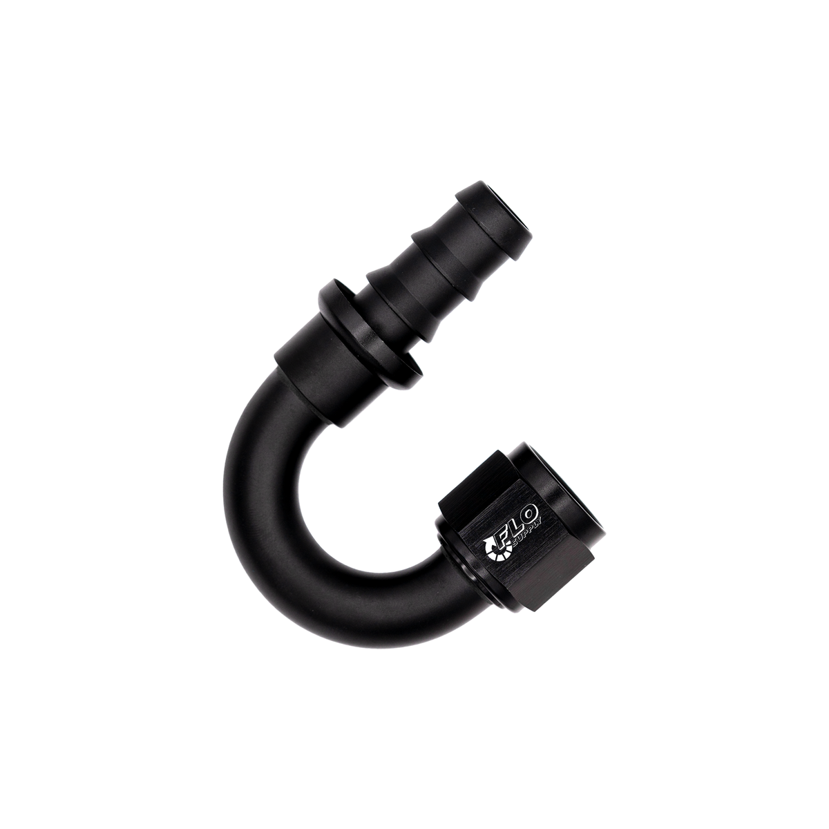 Flo Supply 10AN Push-On 180 Degree Swivel Hose End