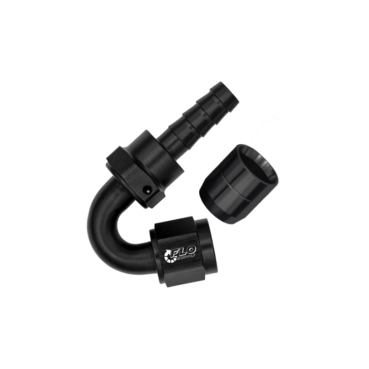 Flo Supply 12AN Crimp 150 Degree Swivel Hose End