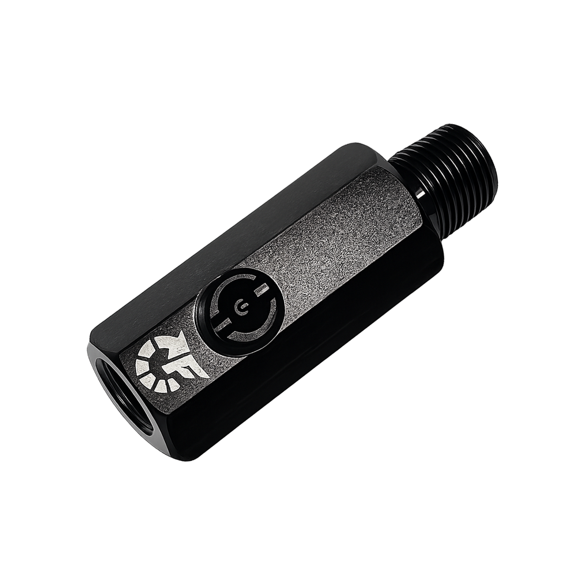 Flo Supply 1/8" NPT Male To 1/8" NPT Female Adapter With 1/8" NPT Port