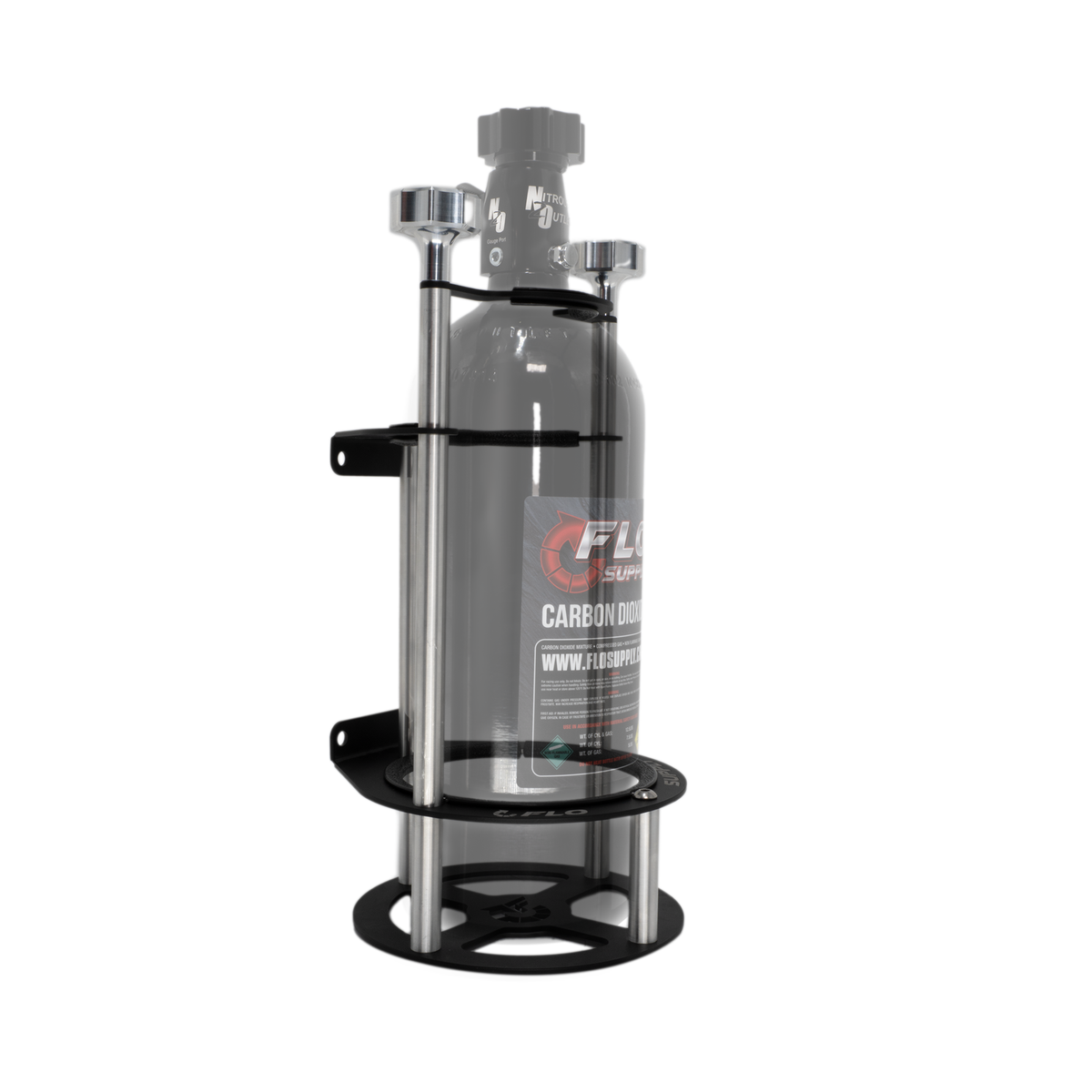 Flo Supply Race-Light Single 5lb Bottle Bracket - Vertical