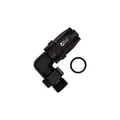 Flo Supply 6AN ORB To 8AN EZ Connect Forged 90 Degree Swivel Forged Hose End