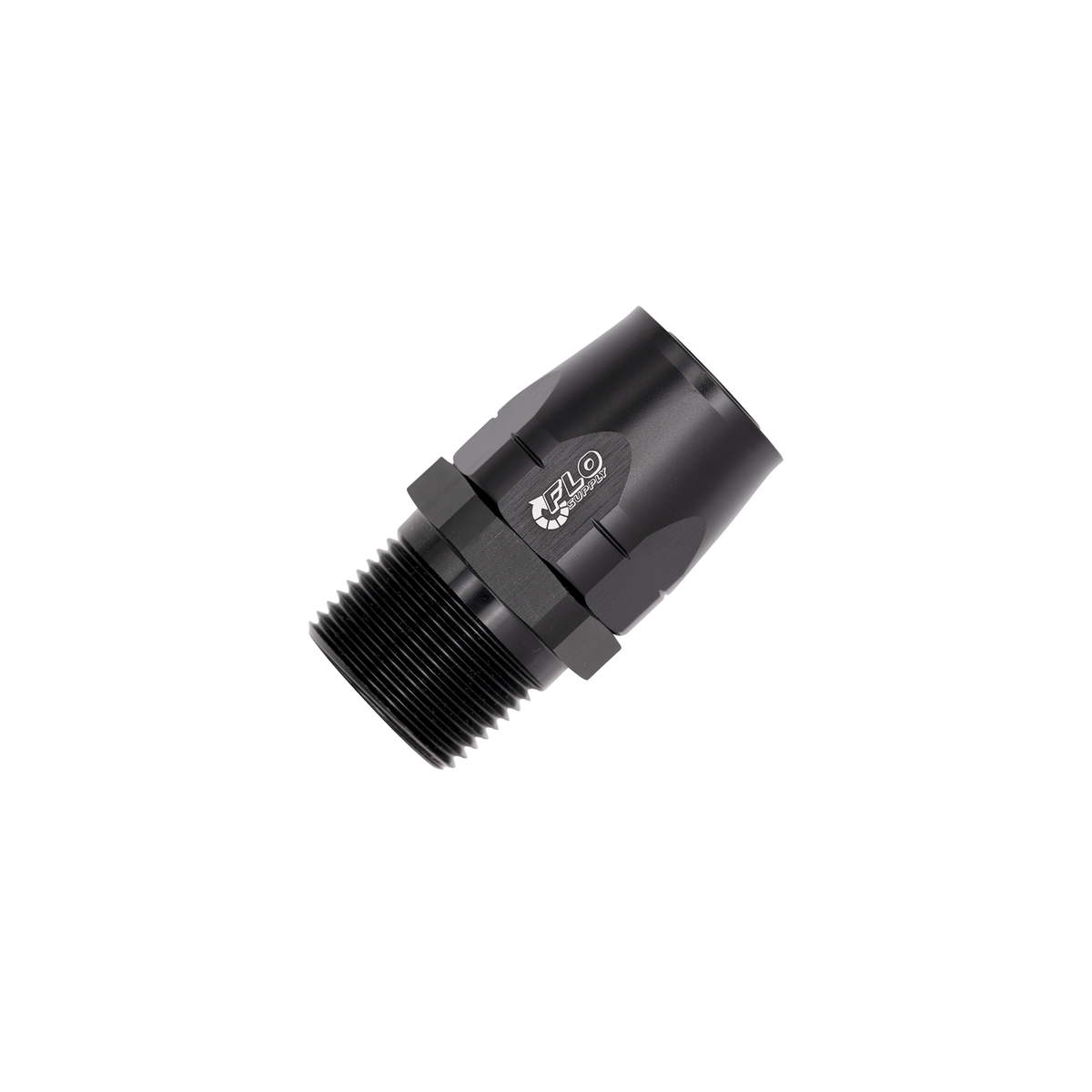 Flo Supply 1/2" NPT To 8AN Cutter Forged Straight Swivel Forged Hose End