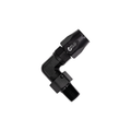 Flo Supply 1" NPT To 16AN Cutter Forged 90 Degree Swivel Forged Hose End