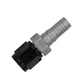 Flo Supply Stainless 6AN Hose End Insert/4AN Black B-Nut