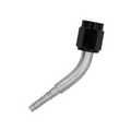 Flo Supply 4AN 45 Degree Hose End Assembly - Black B-Nut