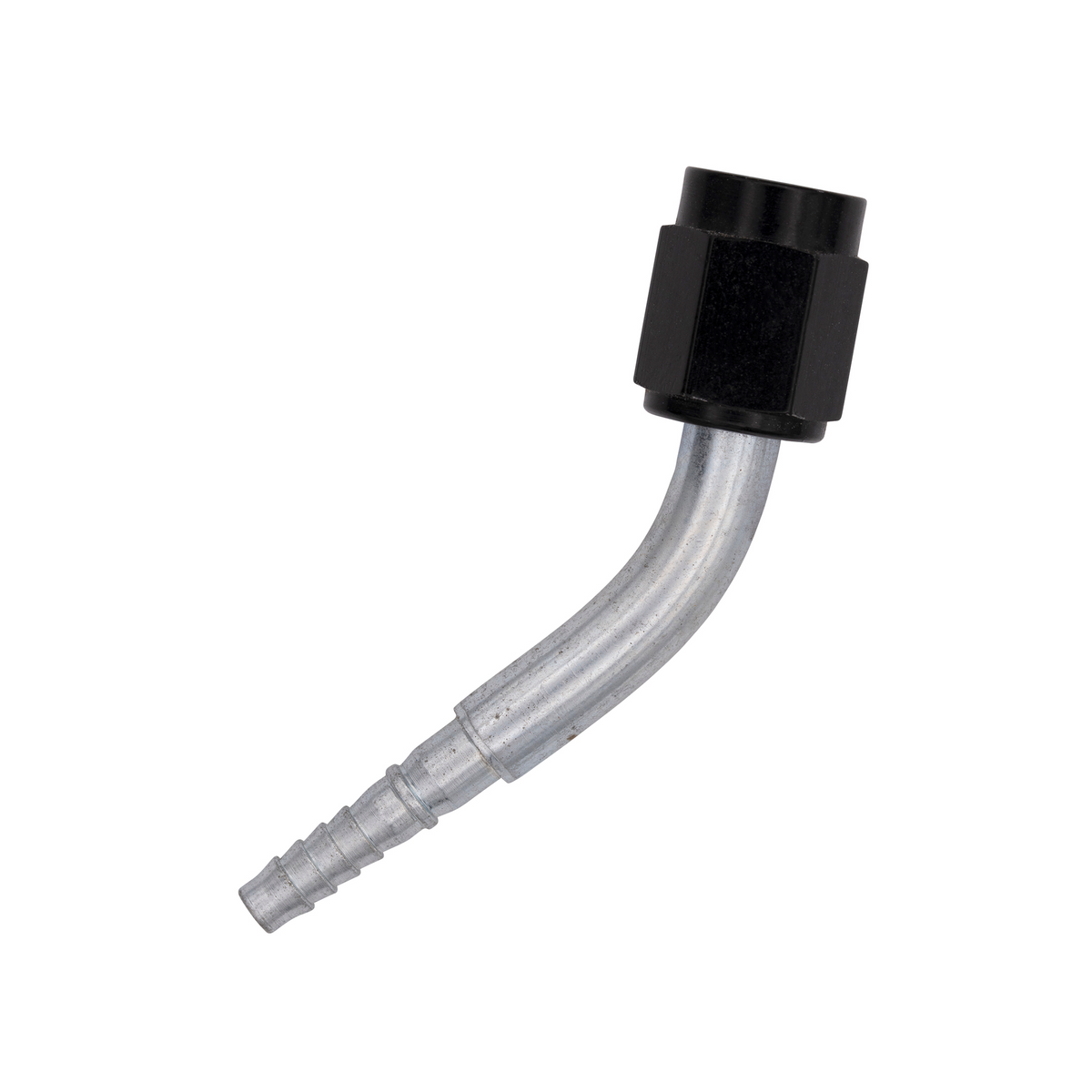 Flo Supply 4AN 45 Degree Hose End Assembly - Black B-Nut