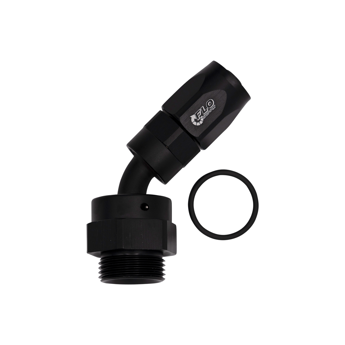 Flo Supply M22 ORB 45 Degree To 6AN EZ Connect Hose End