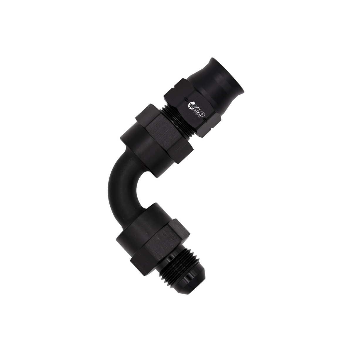 Flo Supply 3/8 " Tube 90 Degree to 6AN Male Adapter
