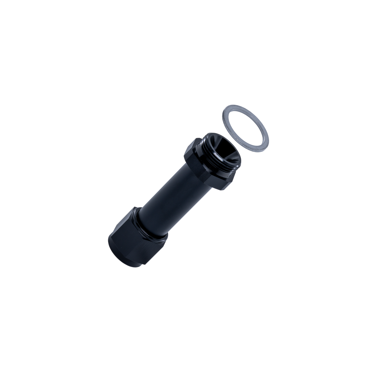 Flo Supply 7/8"-20 Male To 8AN Female Carburetor Feed Adapter - Extended length