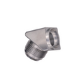 Flo Supply 16AN 45 Degree Weld On Aluminum Bung - 1" Weld In Tube Insert