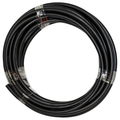 Flo Supply 4AN Black Push-On Hose - 6 Ft.
