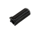 Flo Supply 8AN Black Nylon Covered Stainless Steel Braided Hose - Synthetic Rubber Liner