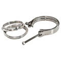Flo Supply 2.5" CNC Stainless V-Band Kit - Stainless Flanges