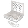 Flo Supply Teflon Washer Set - 10 each of 3AN, 4AN, 6AN, 8AN, 10AN, 12AN, 16AN