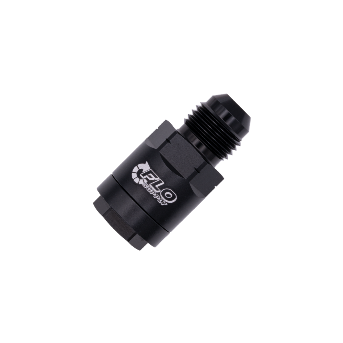 Flo Supply 6AN x 5/16" Threaded Lock Fuel Adapter - Male/Female