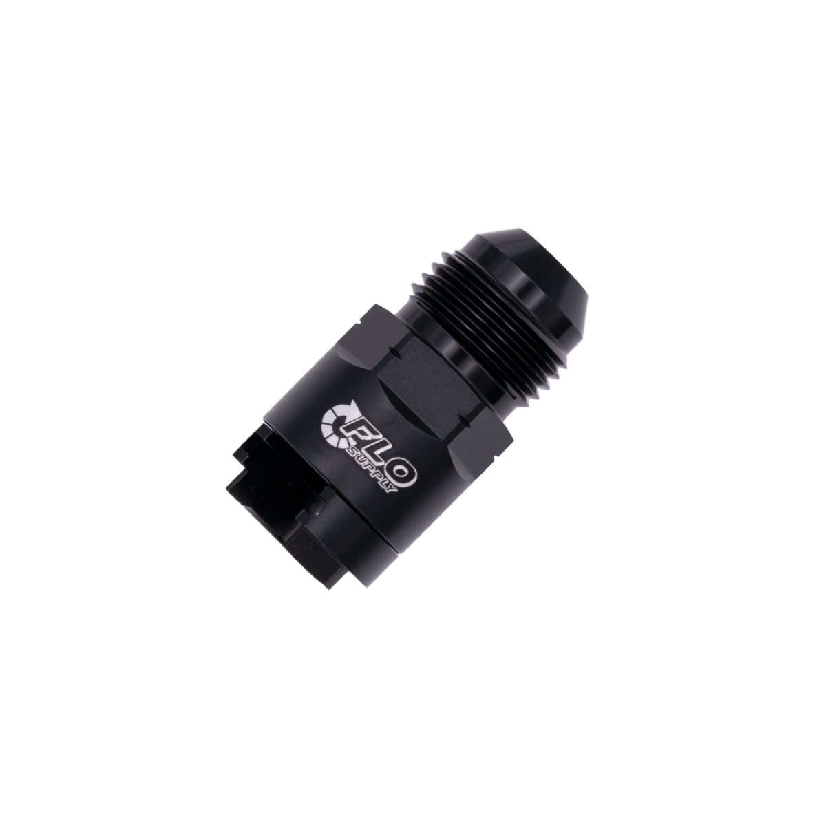 Flo Supply 8AN x 3/8" Threaded Lock Fuel Adapter - Male/Female