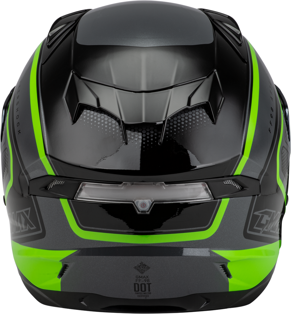Ff 98 Aftershock Helmet Grey/Neon Green Xs