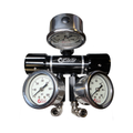 Flo Supply In-Line 2 in 1 High Flow Adjustable Pressure Regulator Assembly - 6AN / 0-475psi