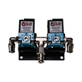 Flo Supply Dual 3-Port Boost Control Solenoid Valves with Stepped Degree Bracket & Fittings