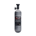 Flo Supply 4.5lb PowerFlow Sport Composite CO2 Bottle - Billet .355 ID Valve