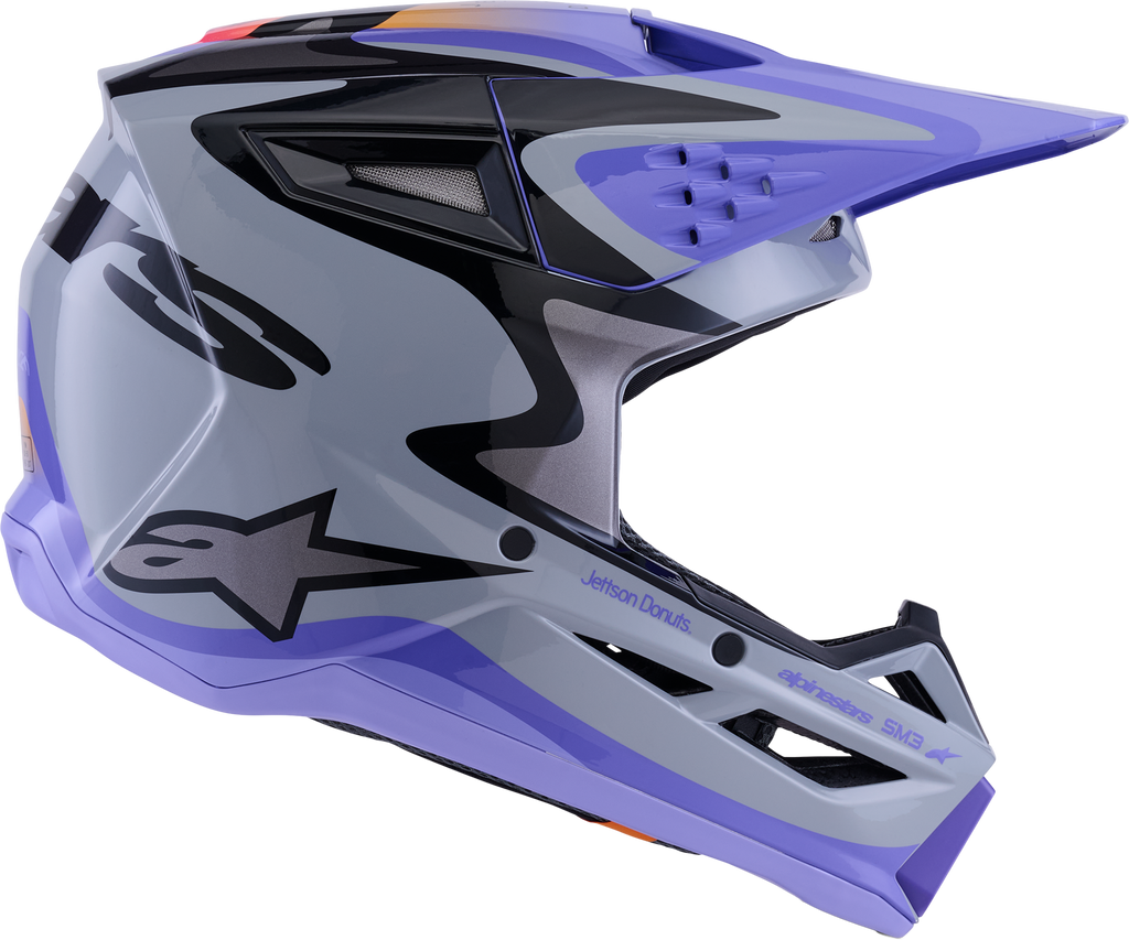 Jettson Sm3 Helmet Gry/Purp/Blk Glossy Xs