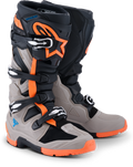Tech 7 Enduro Blk/Warm Gry/Orange Fluo 8