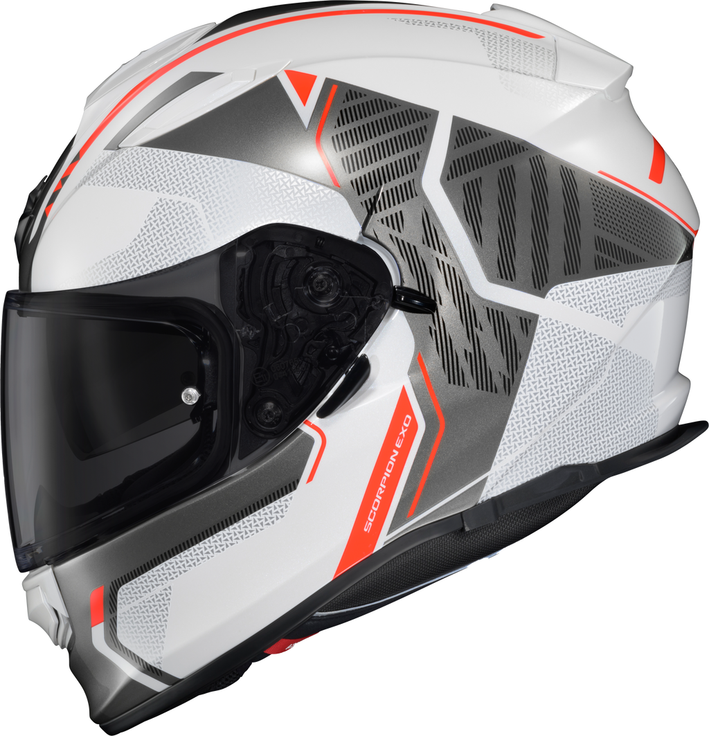 Ryzer Full Face Helmet Switch White/Grey Xl