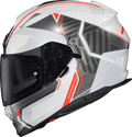Ryzer Full Face Helmet Switch White/Grey Xl