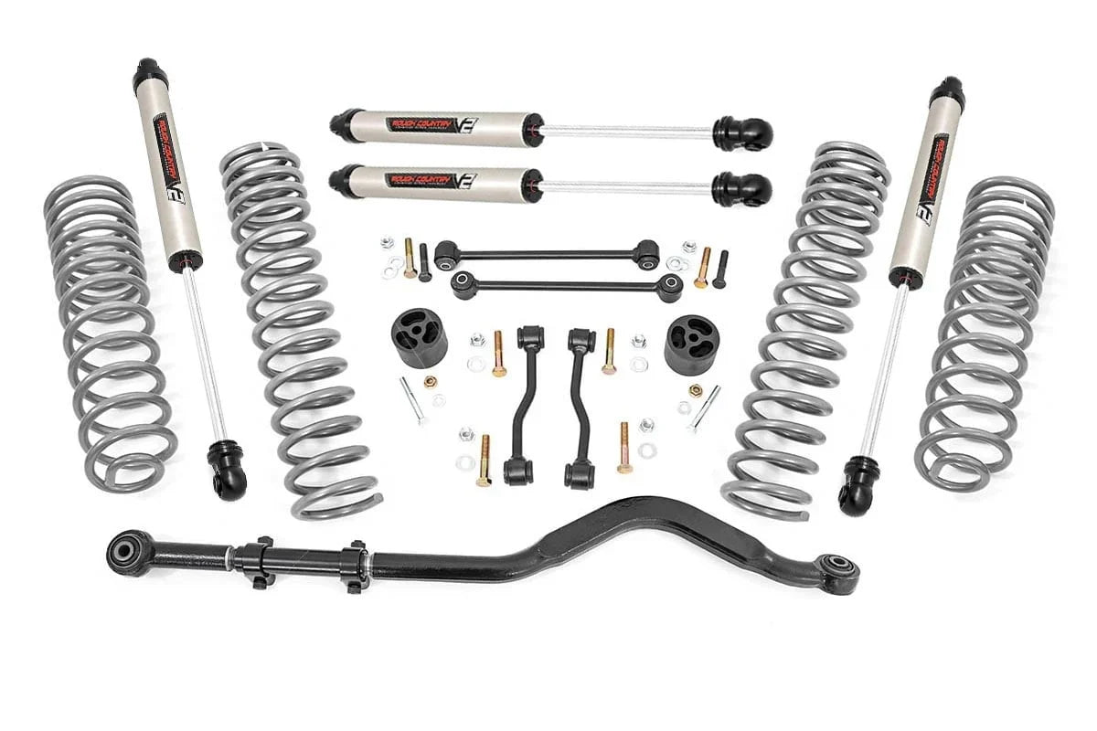 Rough Country 3.5 Inch Lift Kit Jeep Gladiator JT 4WD '24 -'25 W/ V2 Monotube Shocks