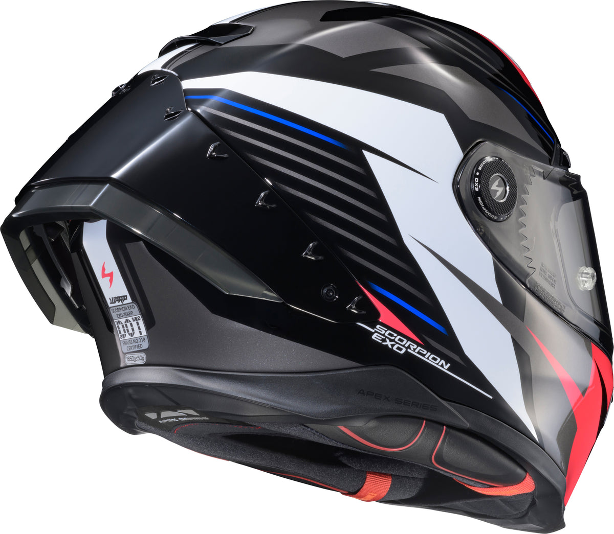 Apex Exo Warp Full Face Helmet Dilithium Blk/Red/Wht/Blue Xl