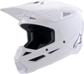 Sm3 Solid Helmet White Glossy Xs