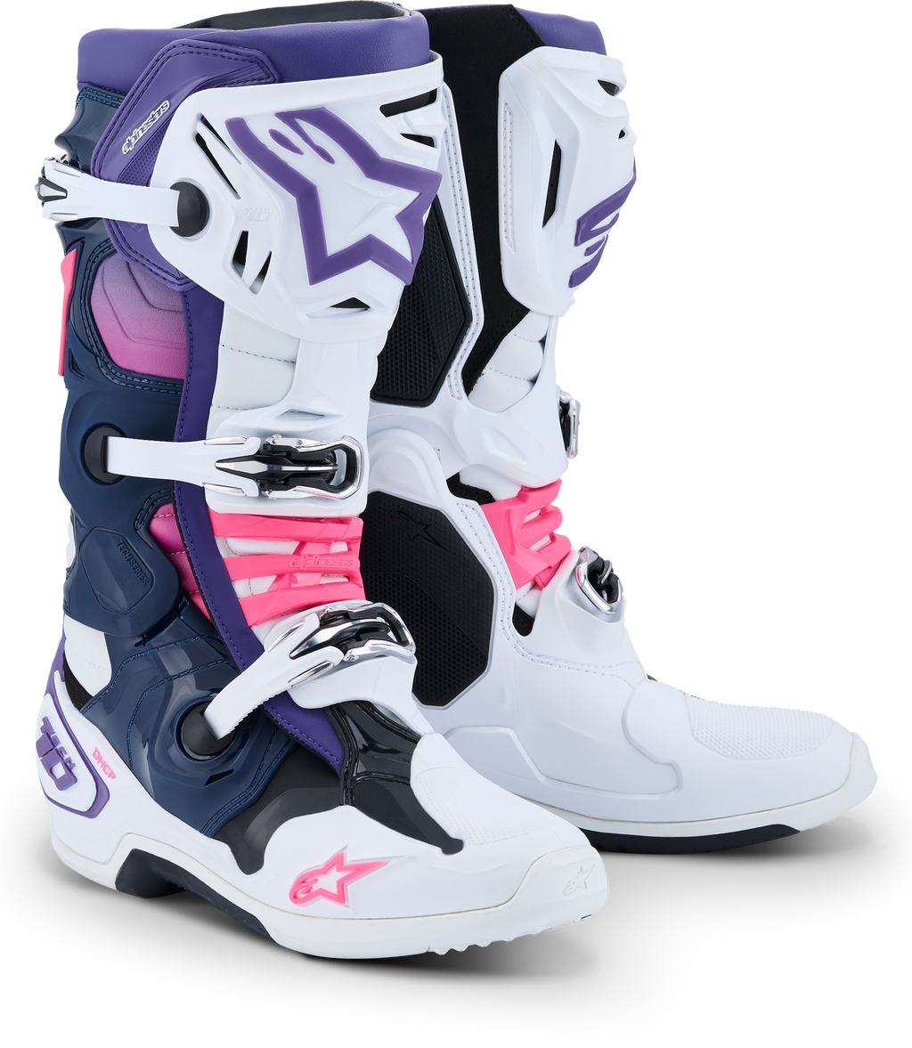 Tech 10 Wht/Violet/Nvy Bl/Pnk Fl 11
