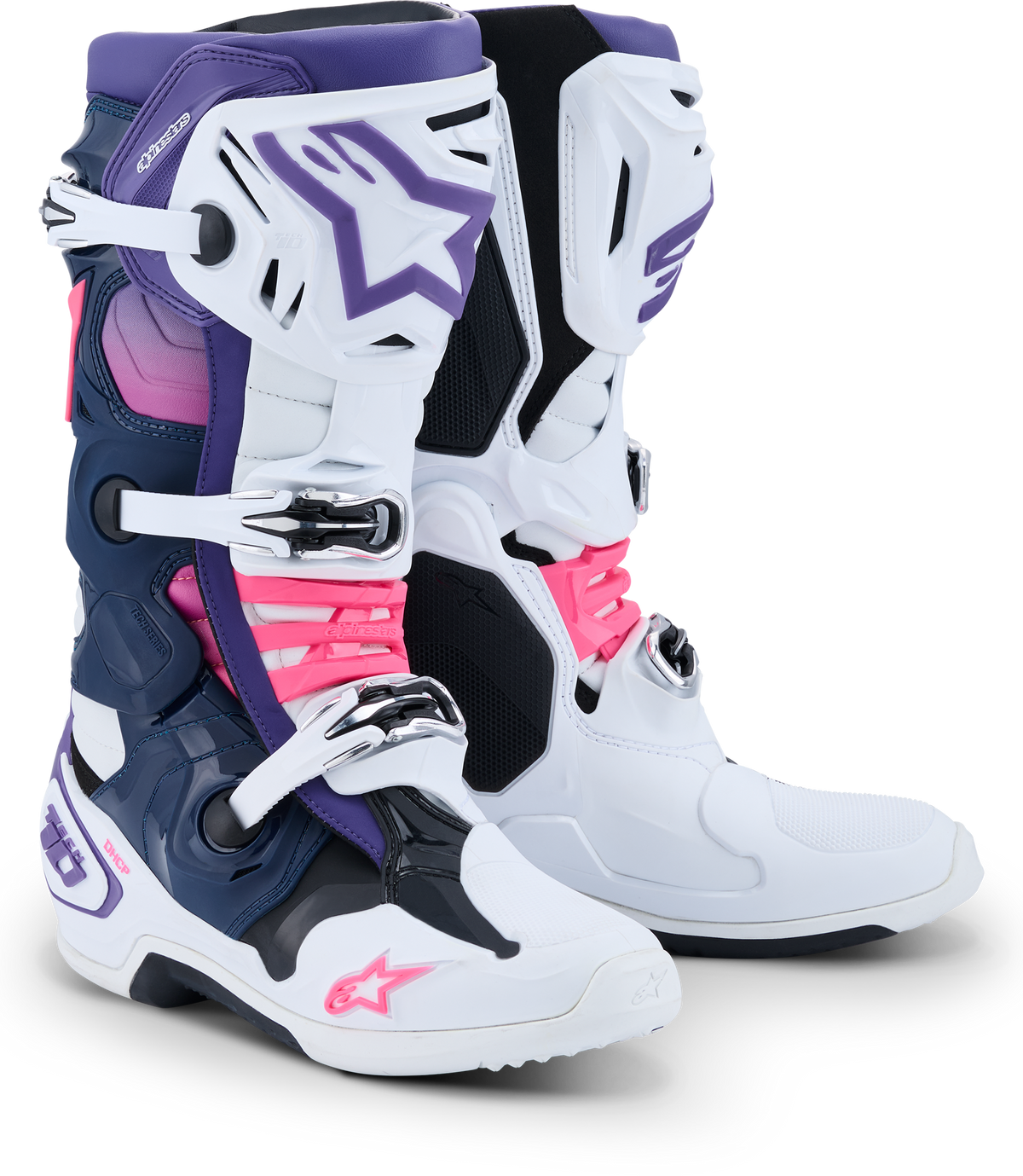 Tech 10 Wht/Violet/Nvy Bl/Pnk Fl 12