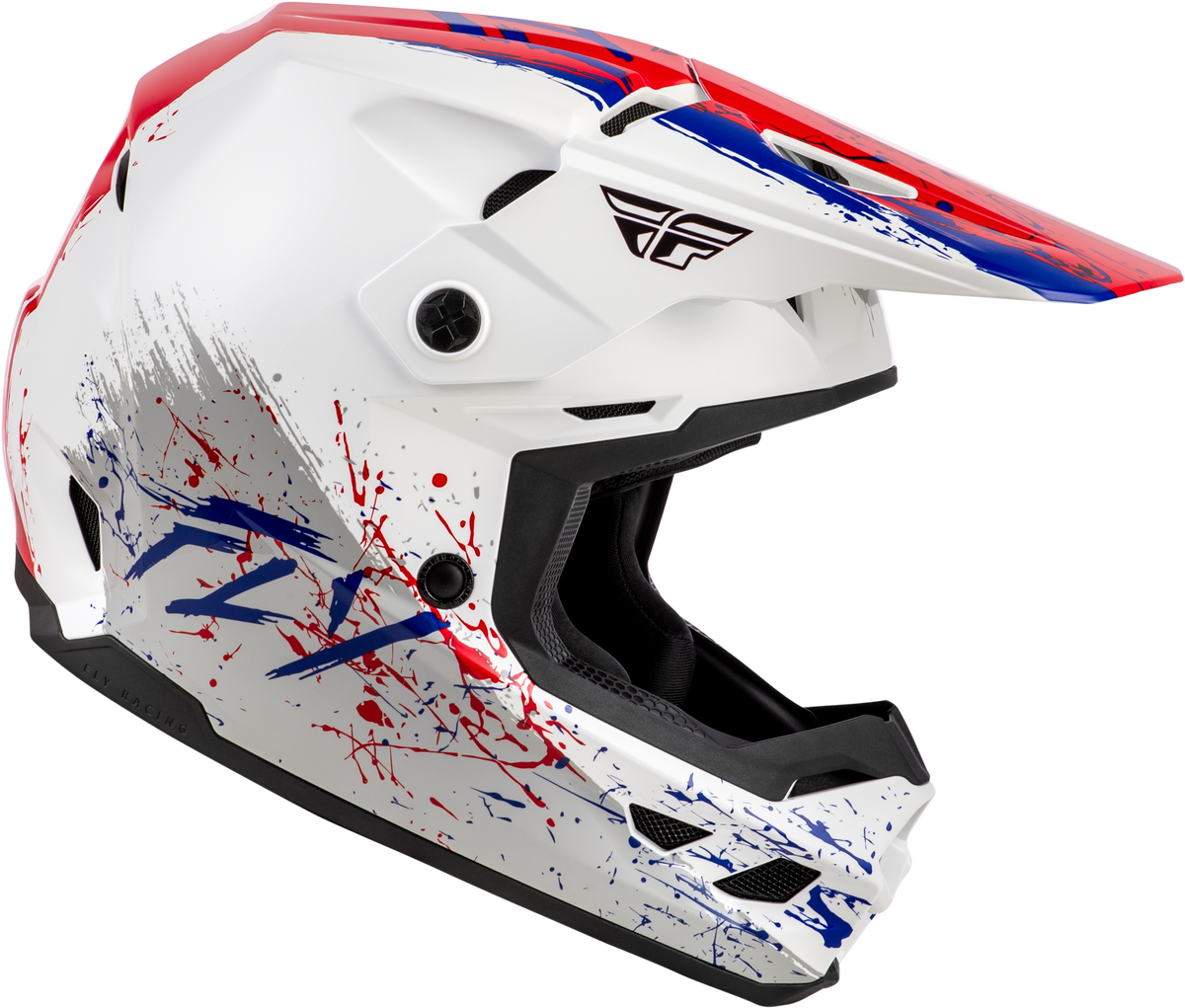 Youth Kinetic Drip Helmet Red/White/Blue Ys
