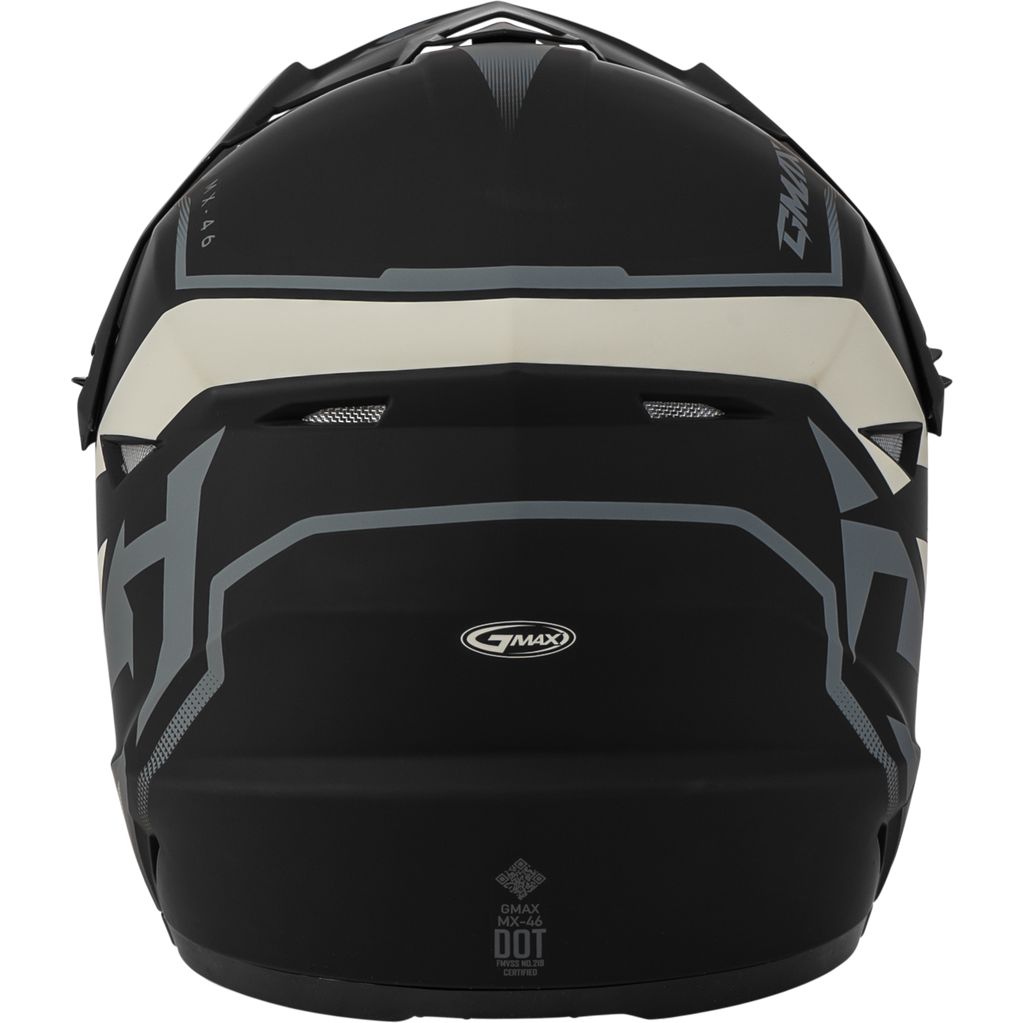 Mx 46 Compound Helmet Matte Black/Grey/White Xs