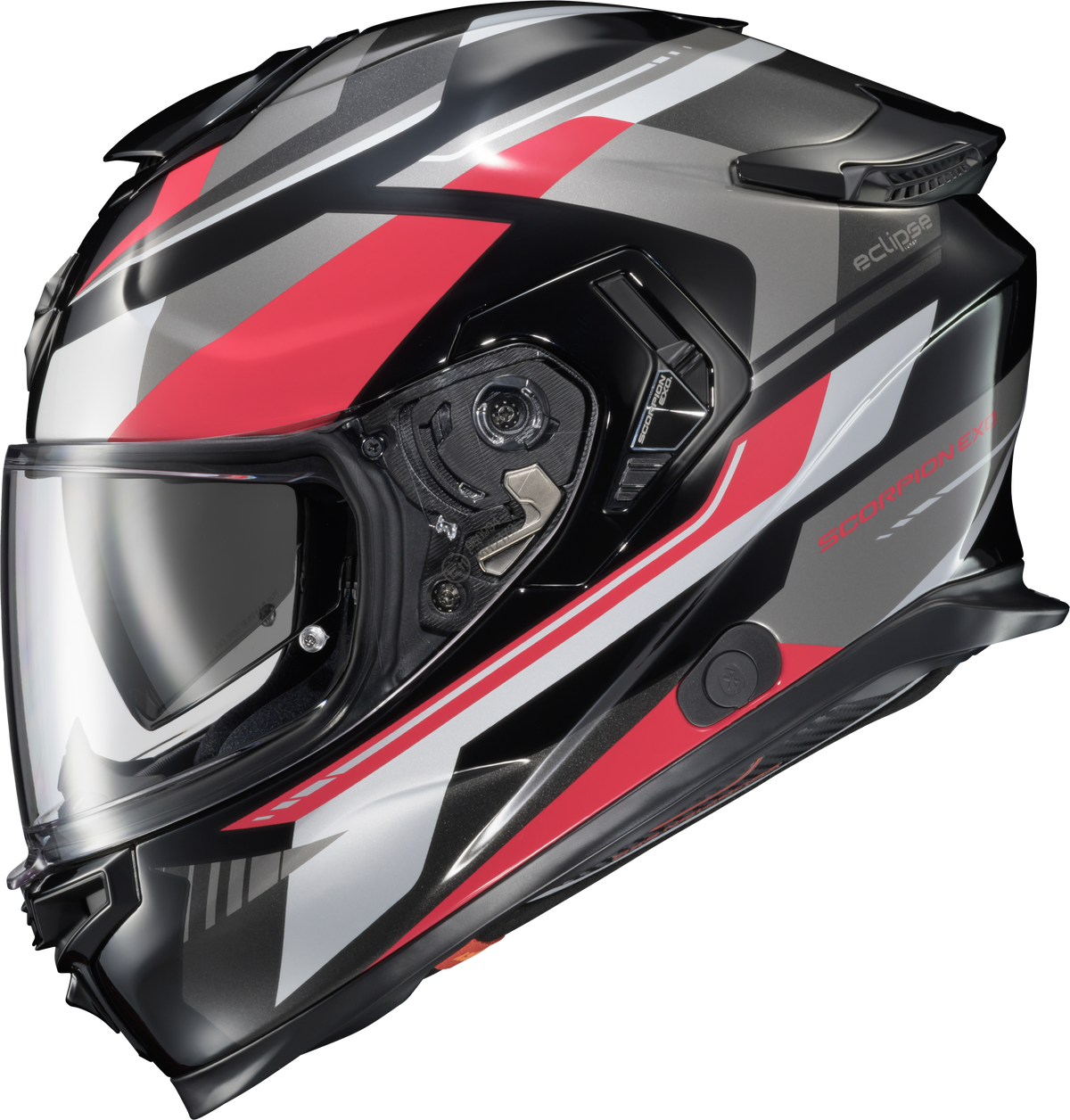 Exo Eclipse Full Face Helmet Lunar Red/White/Black Xl